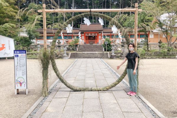 京都 大原野神社へ <夏越の祓(なつごしのはらえ)> 茅の輪くぐり